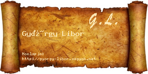 György Libor névjegykártya